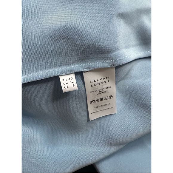 GALVAN LONDON Scallop Sienna Dress - Ice Blue FR40/US8 $1495 - Picture 13 of 15